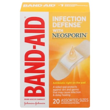 Band-Aid Infection Defense with Neosporin Adhesive Assorted Size Bandages