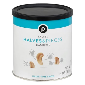 Publix Cashews, Salted, Halves & Pieces
