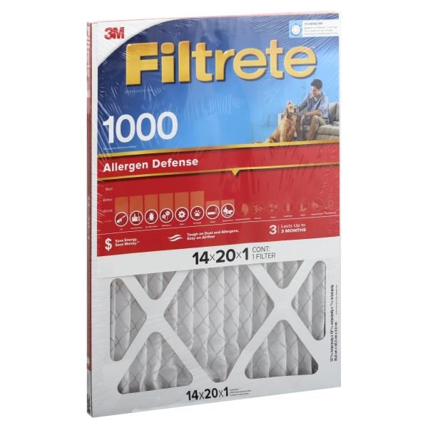 Filtrete Air Filter, 1000 Allergen Defense, 14x20x1 Inches Publix