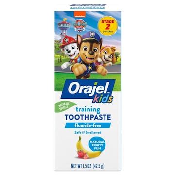 Orajel Kids Stage 2 (0-3 Years) Paw Patrol Training Fluoride-Free Natural Fruity Fun Toothpaste