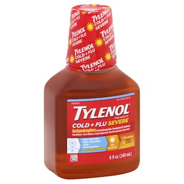 Tylenol Cold + Flu Severe, Day, Warming Honey Lemon Flavor, for Adults