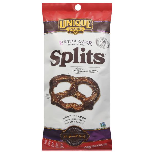 Unique Snacks Pretzels, Extra Dark, Splits Publix Super Markets