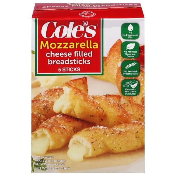 Cole's Breadsticks, Cheese Filled, Mozzarella Publix Super Markets