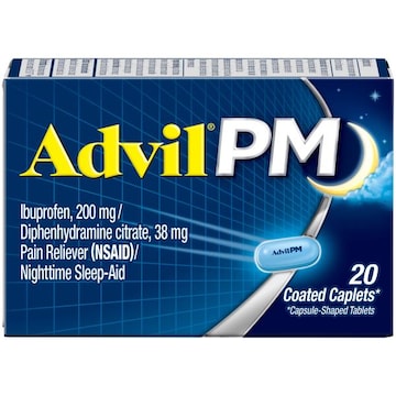 ADVIL PM PM Pain Reliever and Sleep Aid, 20 Caplets