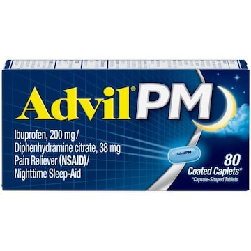 ADVIL PM PM Pain Reliever and Sleep Aid, 80 Caplets