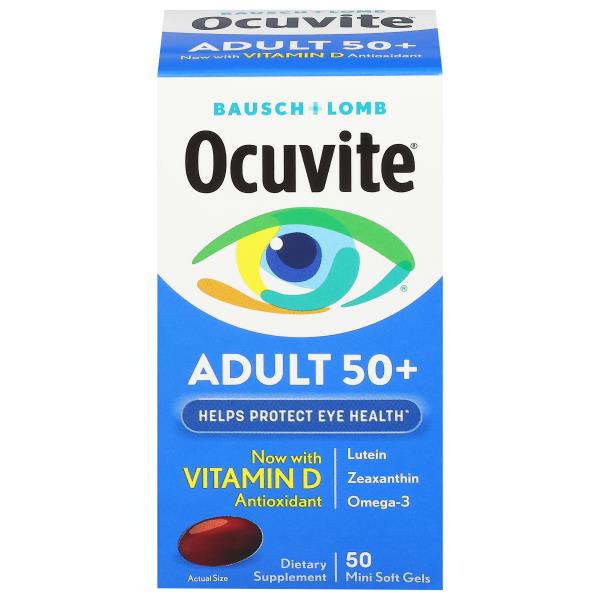Ocuvite Eye Vitamin, Adult 50+, Softgels Publix Super Markets