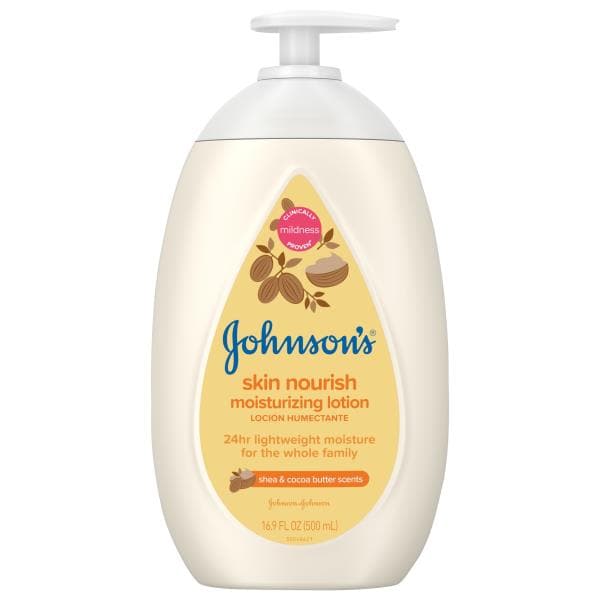 Johnson's Moisturizing Lotion, Shea & Cocoa Butter Scents, Skin