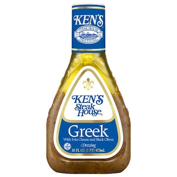 Ken's Steak House Greek with Feta Cheese and Black Olives Dressing