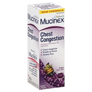 MUCINEX® Children's Chest Congestion, Liquid, Grape Flavor