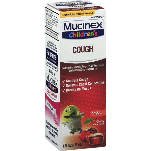 Mucinex Cough, Cherry, Liquid, Children's | Publix Super Markets