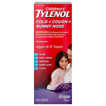 Tylenol Childrens Grape Flavor Cold + Cough + Runny Nose