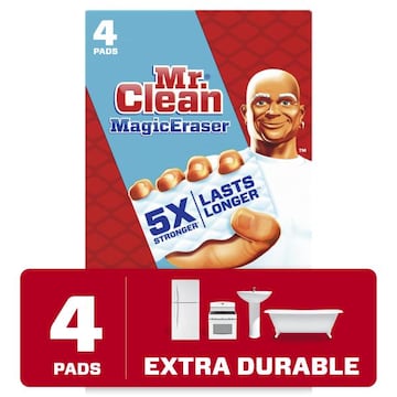 Mr. Clean Magic Eraser Extra Durable Scrubber, Cleaning Pad, 4 count