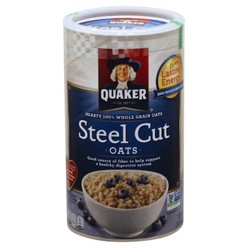 Quaker Oatmeal, 100% Whole Grain Oats, Steel Cut, Hearty Traditional