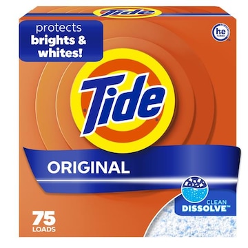 Tide Powder Laundry Detergent, Original, 75 Loads, 85 oz