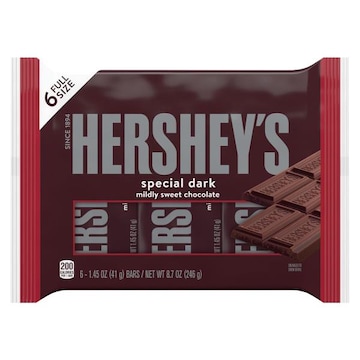Hershey's Chocolate, Special Dark, Mildly Sweet, Full Size