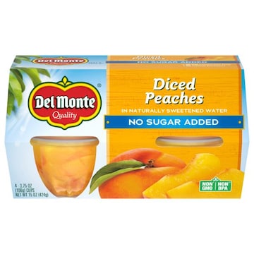 Del Monte No Sugar Added Diced Peaches in Naturally Sweetened Water