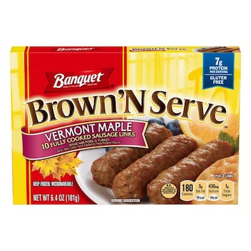 Banquet Brown 'N Serve Sausage Links, Vermont Maple