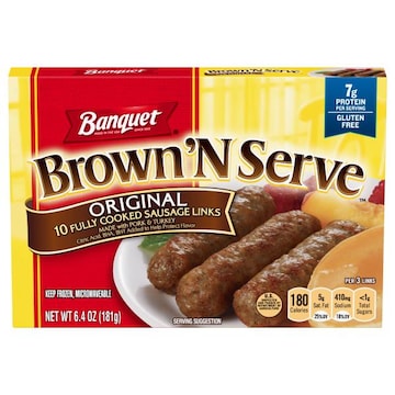 Banquet Brown 'N Serve Sausage Links, Original