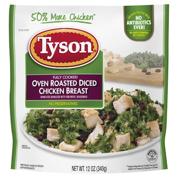 Tyson Grilled & Ready Fully Cooked Oven Roasted Diced Chicken Breast (Refrigerated)