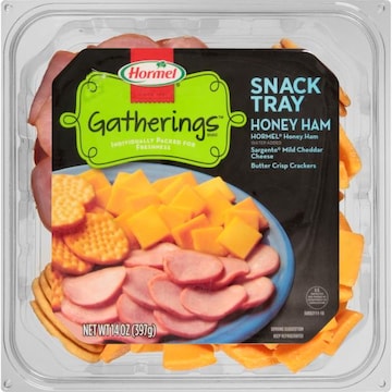 HORMEL Gatherings Snack Tray Honey Ham and Cheese