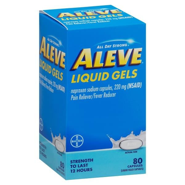 Aleve All Day Strong Pain Reliever, 220 mg, Liquid Gels Publix Super