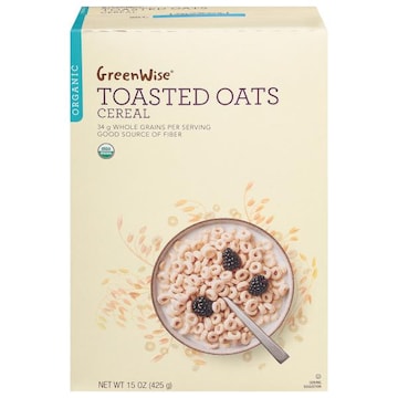 GreenWise Cereal, Organic, Toasted Oats