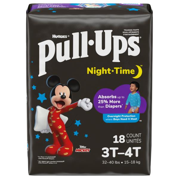 Pull-Ups Night Time Training Pants, Disney Junior Mickey, 3T-4T (32-40 lbs)