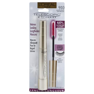 L'Oreal Paris Telescopic Original Mascara, Length, Blackest Black 910