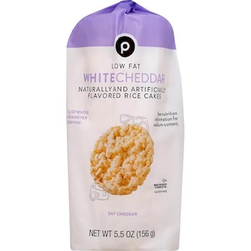 Publix Rice Cakes, Low Fat, White Cheddar