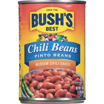 Bush's Best Pinto Beans Medium Chili Sauce Chili Beans