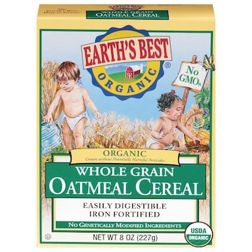 Earth's Best Organic Organic Whole Grain Oatmeal Cereal