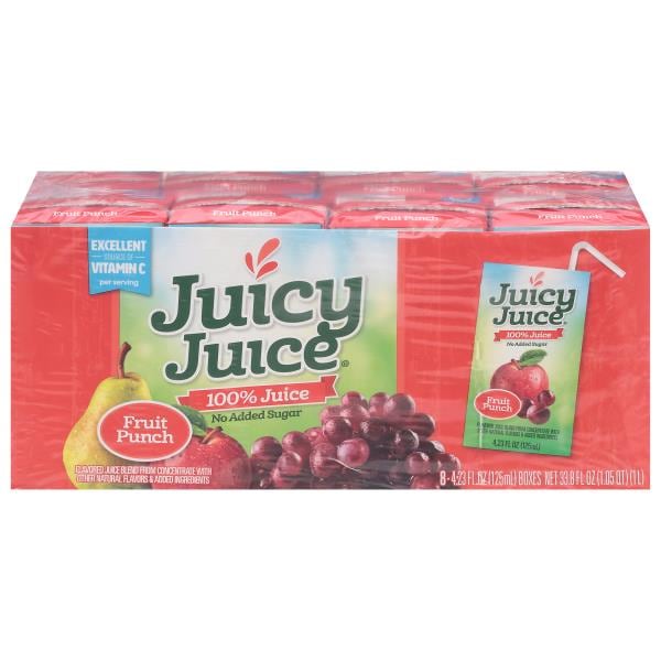 Juicy Juice 100% Juice, Fruit Punch, 8 Pack | Publix Super Markets