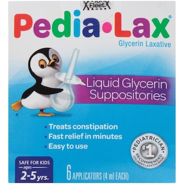 Fleet Laxative Liquid Glycerin Suppositories for Kids