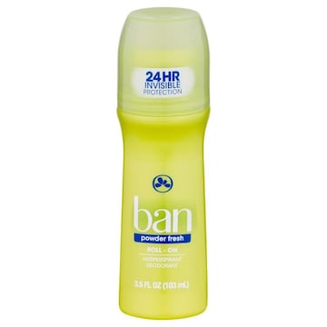 Ban Antiperspirant Deodorant, Powder Fresh, Roll-On