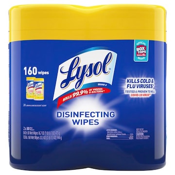 LYSOL® Lemon & Lime Blossom Scent Disinfecting Wipes