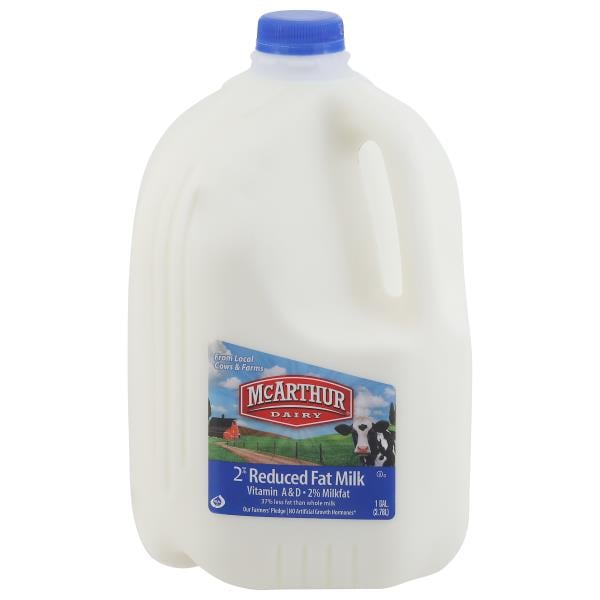 McArthur Milk Reduced Fat 2 Milkfat Publix Super Markets