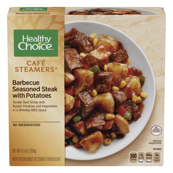 Healthy Choice Cafe Steamers Cafe Steamers Barbecue Seasoned Steak with