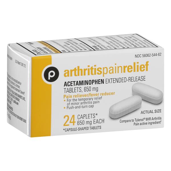 Publix Arthritis Pain Relief, 650 mg, Caplets Publix Super Markets