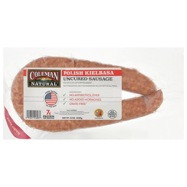 Coleman Natural Uncured Sausage, Polish Kielbasa Publix Super Markets