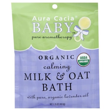 Aura Cacia Baby Milk & Oat Bath, Calming, Organic