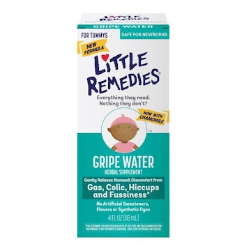 Little Remedies GRIPE WATER, COLIC & GAS RELIEF, SAFE FOR NEWBORNS
