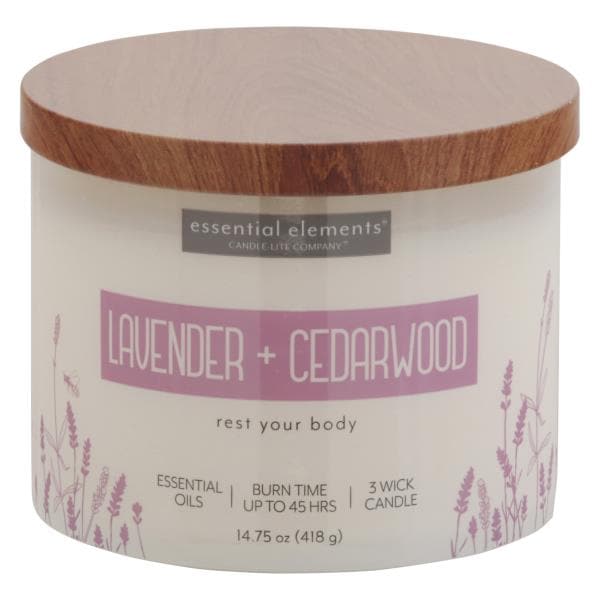 Essential Elements Candle, Lavender + Cedarwood Publix Super Markets