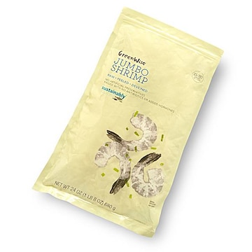 GreenWise P&D White Shrimp, Jumbo, 21/30 Shrimp/Lb, Sustainable, Farmed, Frozen