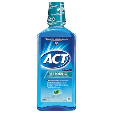 Act Mouthwash, Anticavity Fluoride, Cool Mint, Restoring