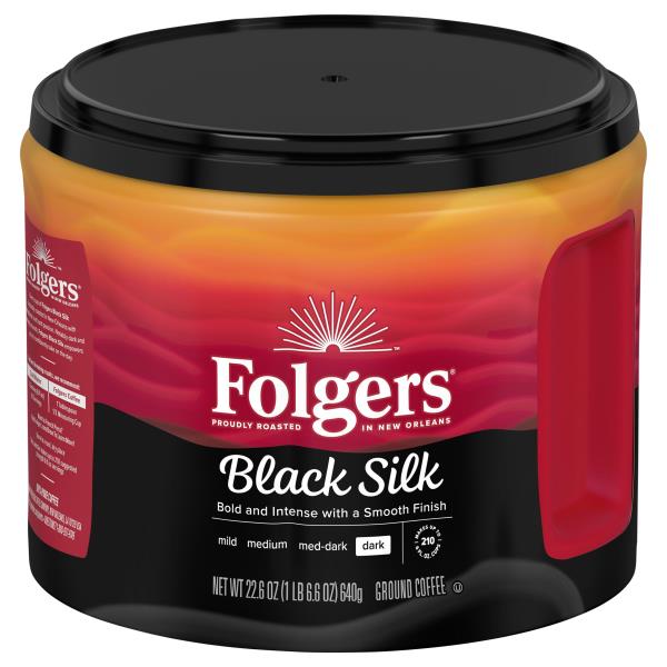Folgers Coffee, Ground, Dark, Black Silk Publix Super Markets