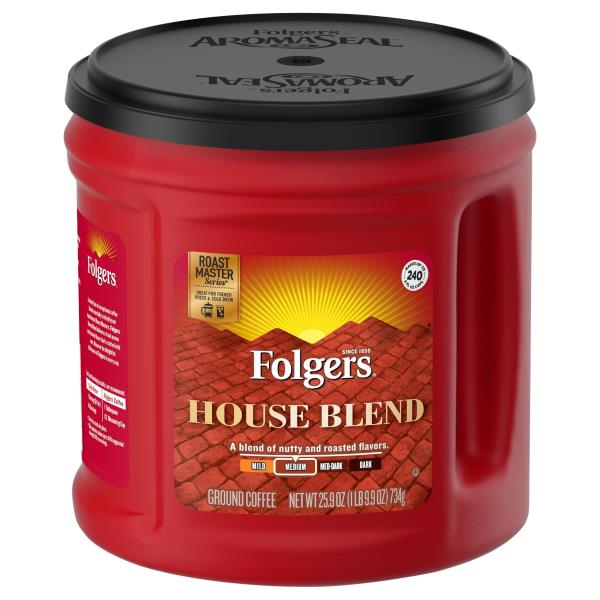Folgers Coffee, Ground, Medium, House Blend Publix Super Markets