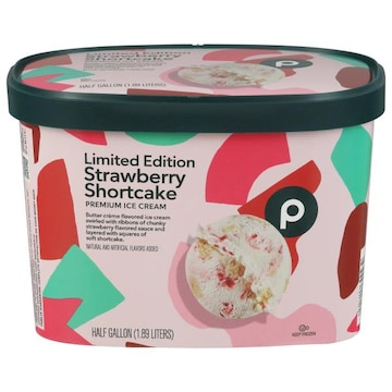 Publix Premium Strawberry Shortcake Ice Cream