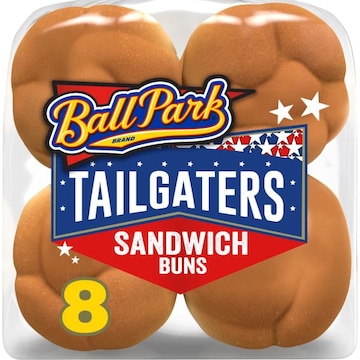Ball Park Tailgaters Hamburger Buns, 8 count, 21 oz
