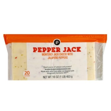Publix Monterey Jack with Jalapeno Peppers, Cheese Slices
