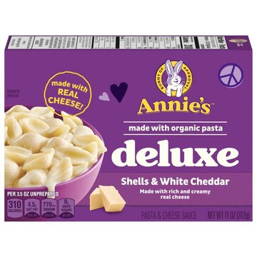 Annie's Deluxe Shells & White Cheddar Pasta & Cheese Sauce